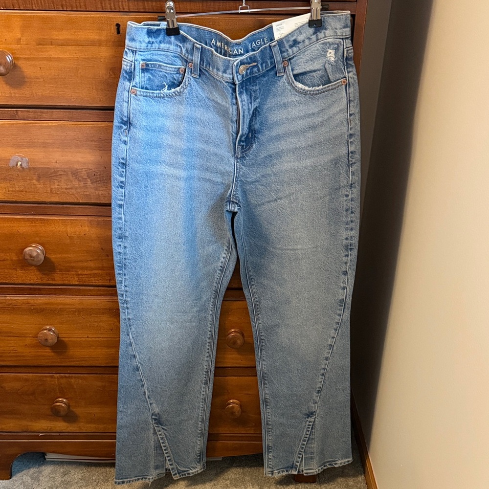 American Eagle Outfitters Woman’s Light Blue Wide Leg Jeans